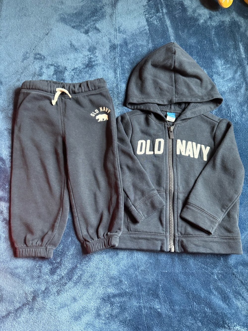 Old Navy Kids Navy Hoodie & Joggers Set